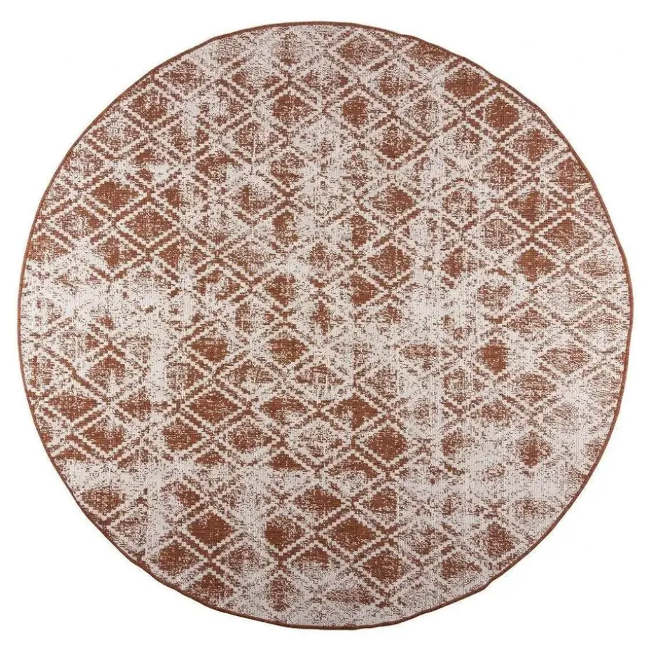 Eva Interior Buitenkleed Rond Frost - Roest - dubbelzijdig 200cm