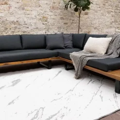 Eva Interior Buitenkleed Marble grijs/wit - 290 x 200 cm