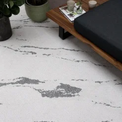 Eva Interior Buitenkleed Marble grijs/wit - 290 x 200 cm