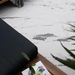 Eva Interior Buitenkleed Marble grijs/wit - 290 x 200 cm