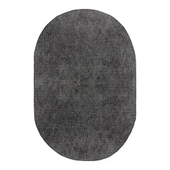 EVA Interior ovaal buitenkleed Dahl zwart - 230 x 160 cm