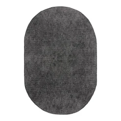 EVA Interior ovaal buitenkleed Dahl zwart - 340 x 240 cm