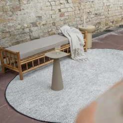 EVA Interior ovaal buitenkleed Dahl zwart - 340 x 240 cm