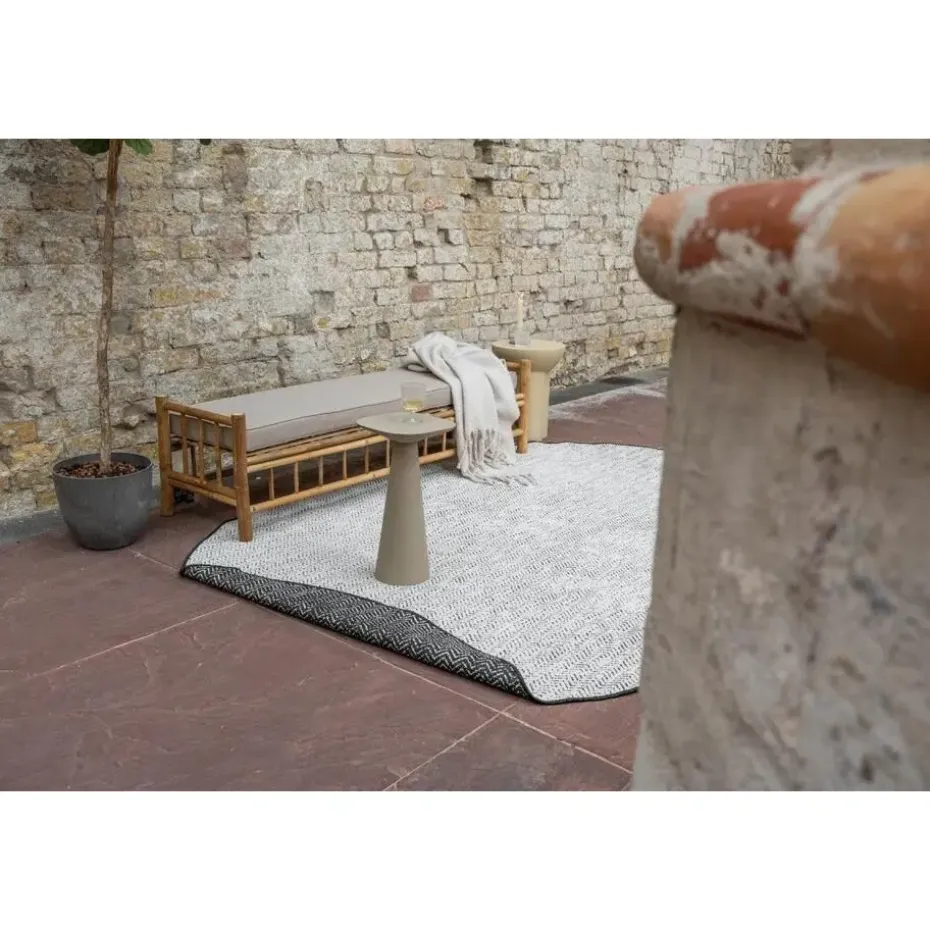 EVA Interior ovaal buitenkleed Dahl zwart - 340 x 240 cm