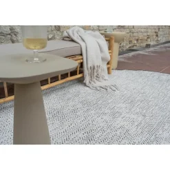 EVA Interior ovaal buitenkleed Dahl zwart - 340 x 240 cm