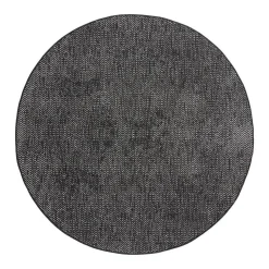 EVA Interior rond buitenkleed Dahl zwart - 200 x 200 cm
