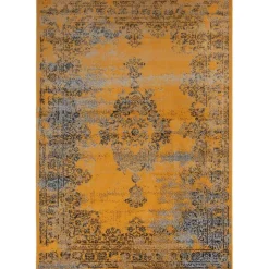 EVA Interior vintage Vloerkleed Bloom Geel - 270 x 185 cm