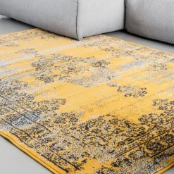 EVA Interior vintage Vloerkleed Bloom Geel - 270 x 185 cm