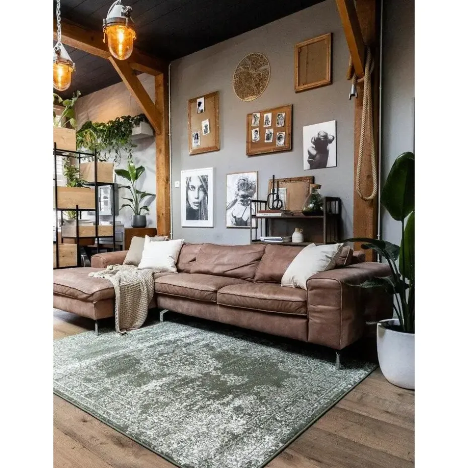 EVA Interior Vintage Vloerkleed Bloom Groen - 225 x 160 cm