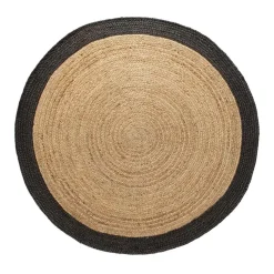 EVA Interior Vloerkleed Jute Rond - Naturel/Antraciet - 200 Ø