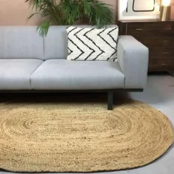 EVA Interior vloerkleed ovaal jute - naturel - 200 x 300 cm