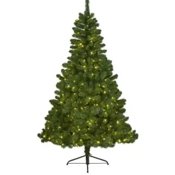 Everlands Kunst Kerstboom met verlichting - 210 cm