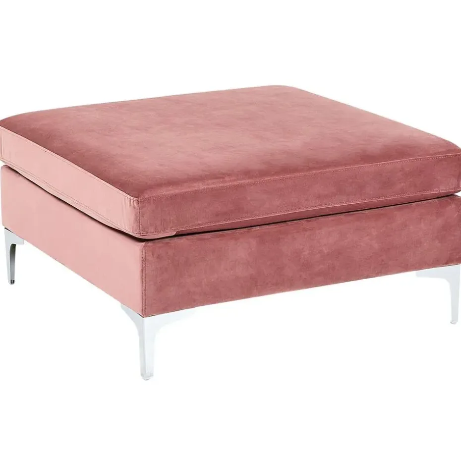 EVJA - Ottomaan - Roze - Fluweel