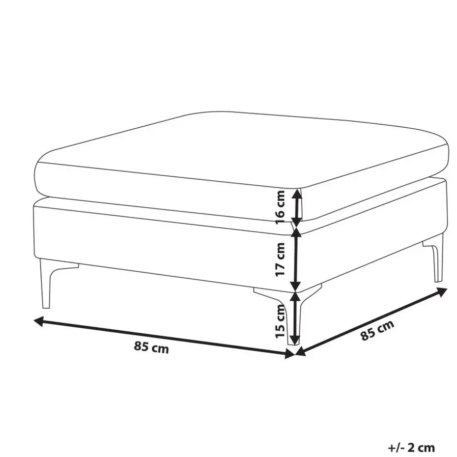 EVJA - Ottomaan - Roze - Fluweel