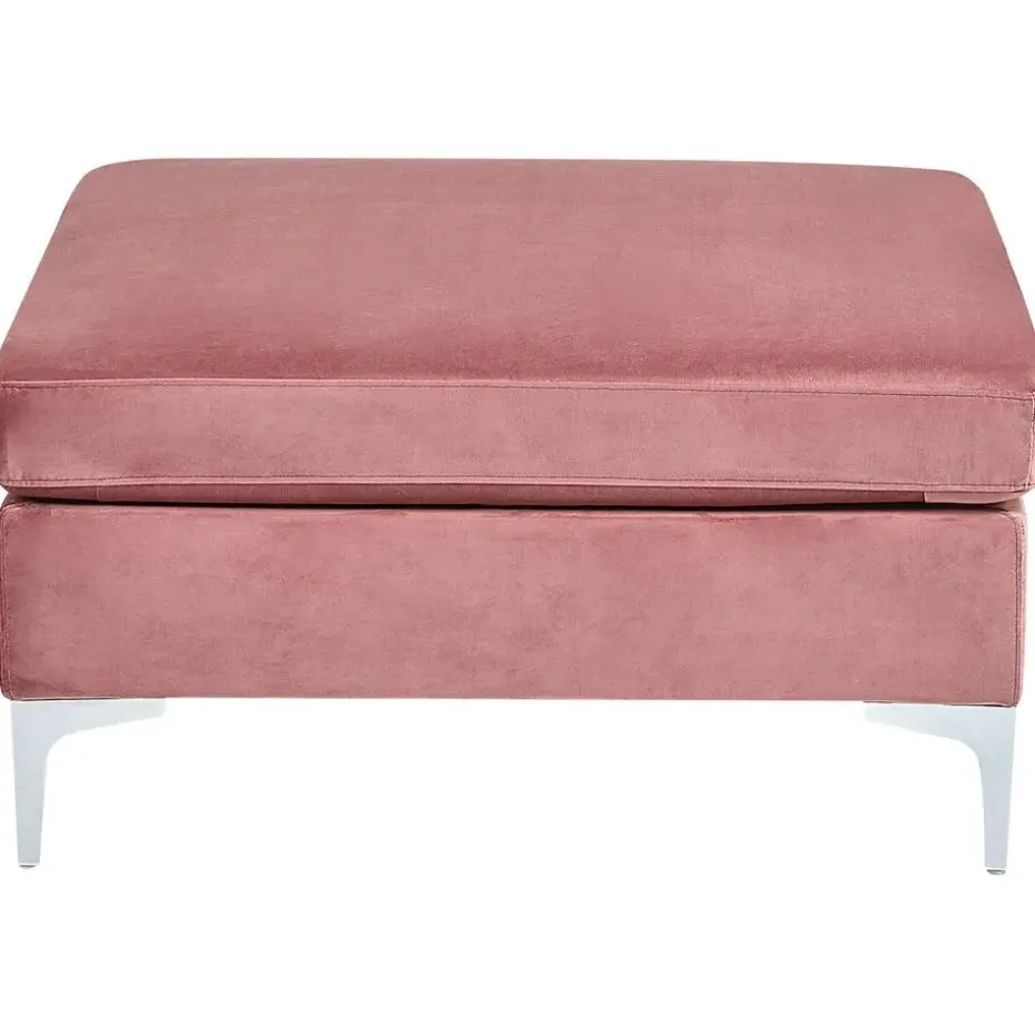 EVJA - Ottomaan - Roze - Fluweel