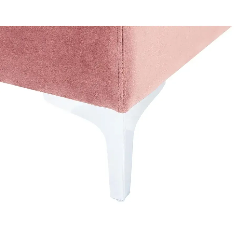 EVJA - Ottomaan - Roze - Fluweel