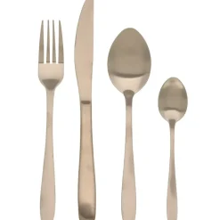 Excellent Houseware Bestekset - 16-delig - goud - RVS