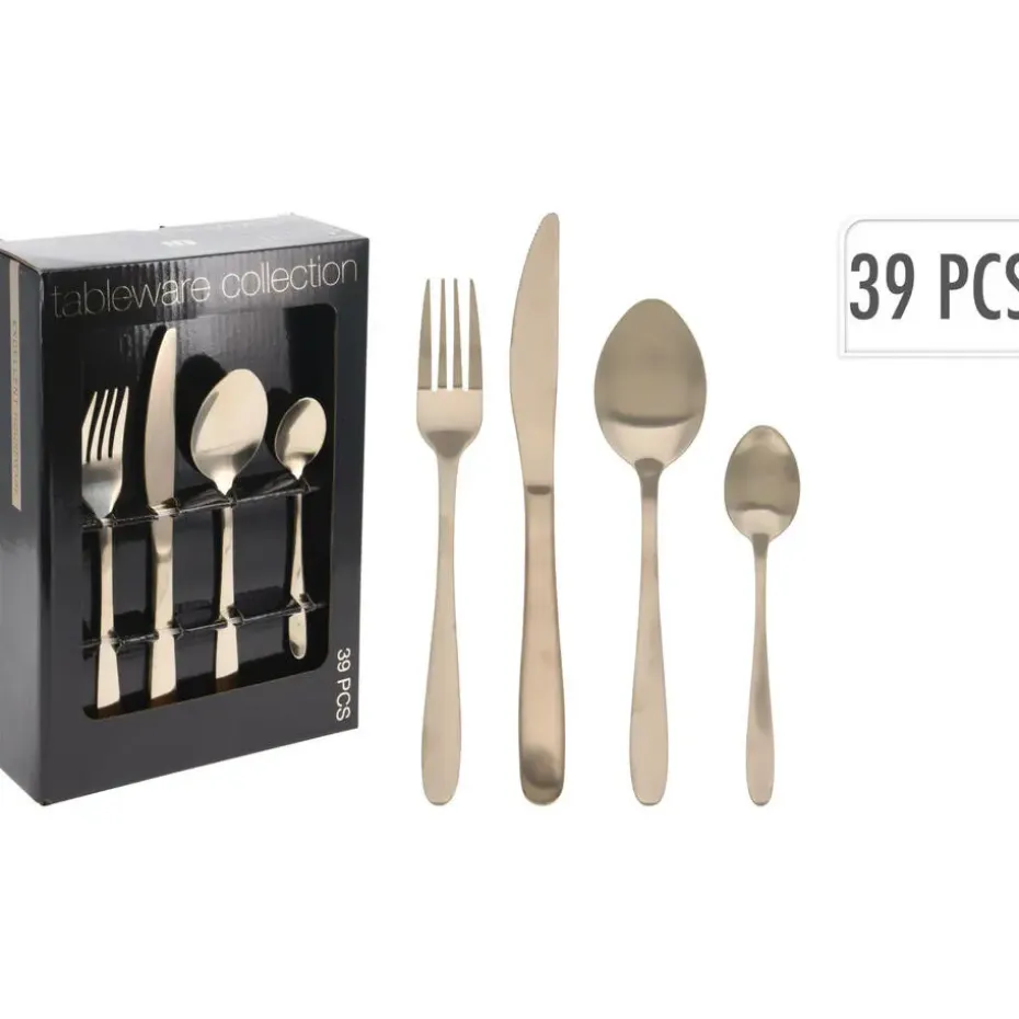 Excellent Houseware Bestekset - 39-delig - zilver - RVS - 6 personen