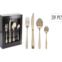 Excellent Houseware Bestekset - 39-delig - zilver - RVS - 6 personen