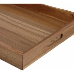 Excellent Houseware dienblad van bamboe - 50 x 35 x 6 cm - bruin