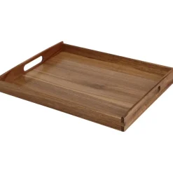 Excellent Houseware dienblad van bamboe - 40 x 30 x 5 cm - bruin