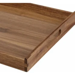 Excellent Houseware dienblad van bamboe - 40 x 30 x 5 cm - bruin