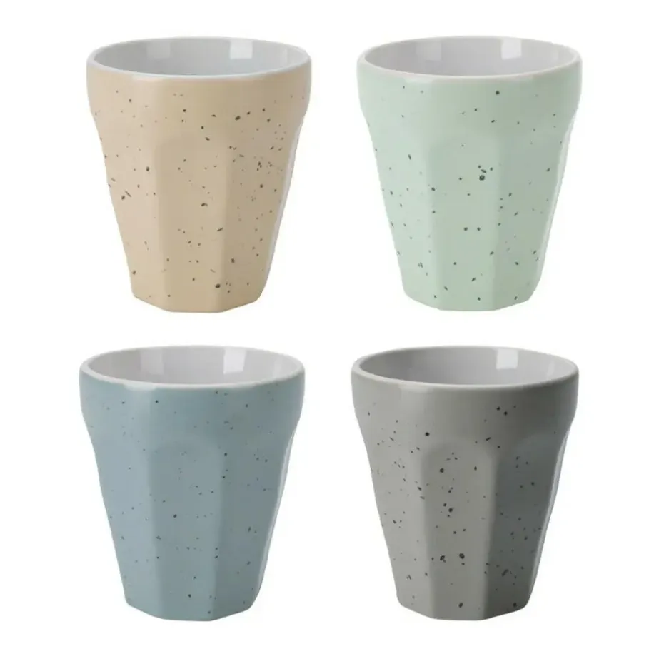 Excellent Houseware Thee/koffie mokken - 4x - porselein - 250 ml