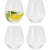 Excellent Houseware Tumbler glazen - 400 ml - 4x stuks
