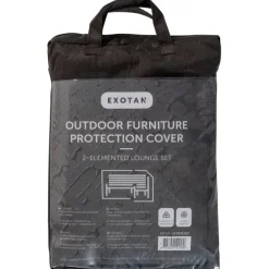 Exotan Beschermhoes Loungeset San Remo - PE - Zwart - 45x30x14