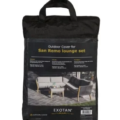 Exotan Beschermhoes Loungeset San Remo - PE - Zwart - 45x30x14