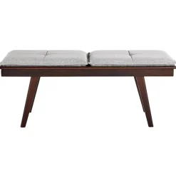 EXTON - Bankje - Donkere houtkleur - MDF