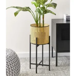 FALLOPIA - Bloempot - Beige - Metaal