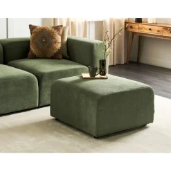 FALSTERBO - Ottomaan - Groen - Corduroy