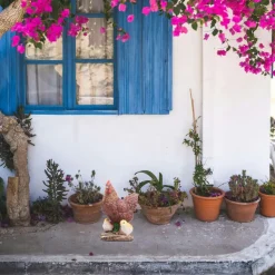 Farmwood Kip tuin beeldje - binnen/buiten - 15 x 10 x 20 cm