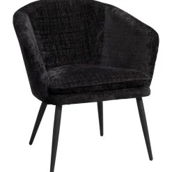 Fauteuil Cloe - stof - zwart
