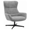 Fauteuil Draaibaar - Donkergrijs Stof - 89x80x101cm - Bescia