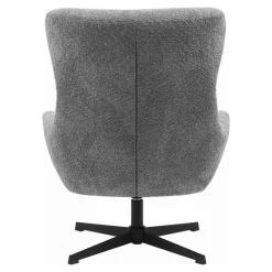 Fauteuil Draaibaar - Donkergrijs Stof - 89x80x101cm - Bescia