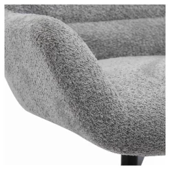 Fauteuil Draaibaar - Donkergrijs Stof - 89x80x101cm - Bescia