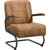 Fauteuil Ivar - stof - cognac
