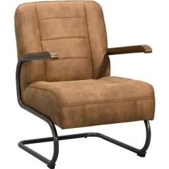 Fauteuil Ivar - stof - cognac