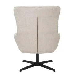Fauteuil Stof Beige - Draaibaar - Zitdiepte 53cm - 53x53x99cm