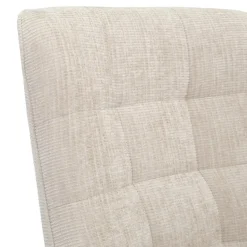 Fauteuil Stof Beige - Draaibaar - Zitdiepte 53cm - 53x53x99cm