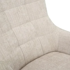 Fauteuil Stof Beige - Draaibaar - Zitdiepte 53cm - 53x53x99cm
