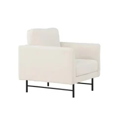 Fauteuil Wit Stof - 86x87x68cm - Sky