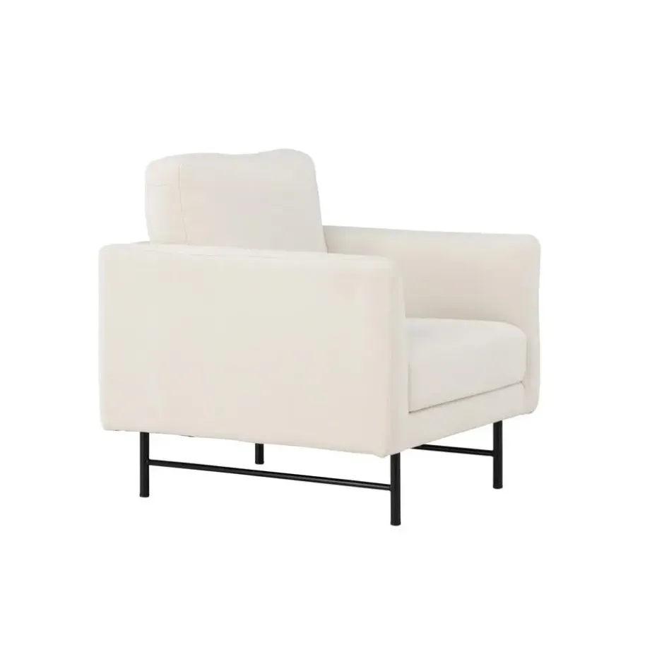 Fauteuil Wit Stof - 86x87x68cm - Sky