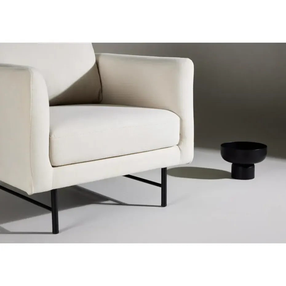 Fauteuil Wit Stof - 86x87x68cm - Sky