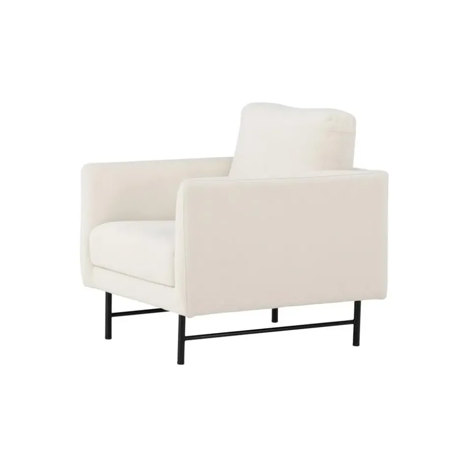 Fauteuil Wit Stof - 86x87x68cm - Sky