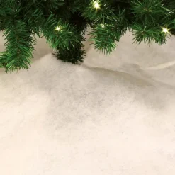 Feeric Christmas kerstboomrok - wit - 100 cm - polyester - rond