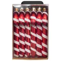 Feeric lights and christmas kersthangers - zuurstokken- 6x