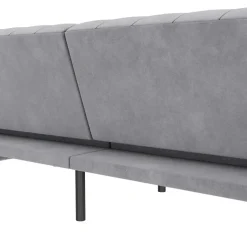 Felix - 3-zits slaapbank in lichtgrijs fluweel